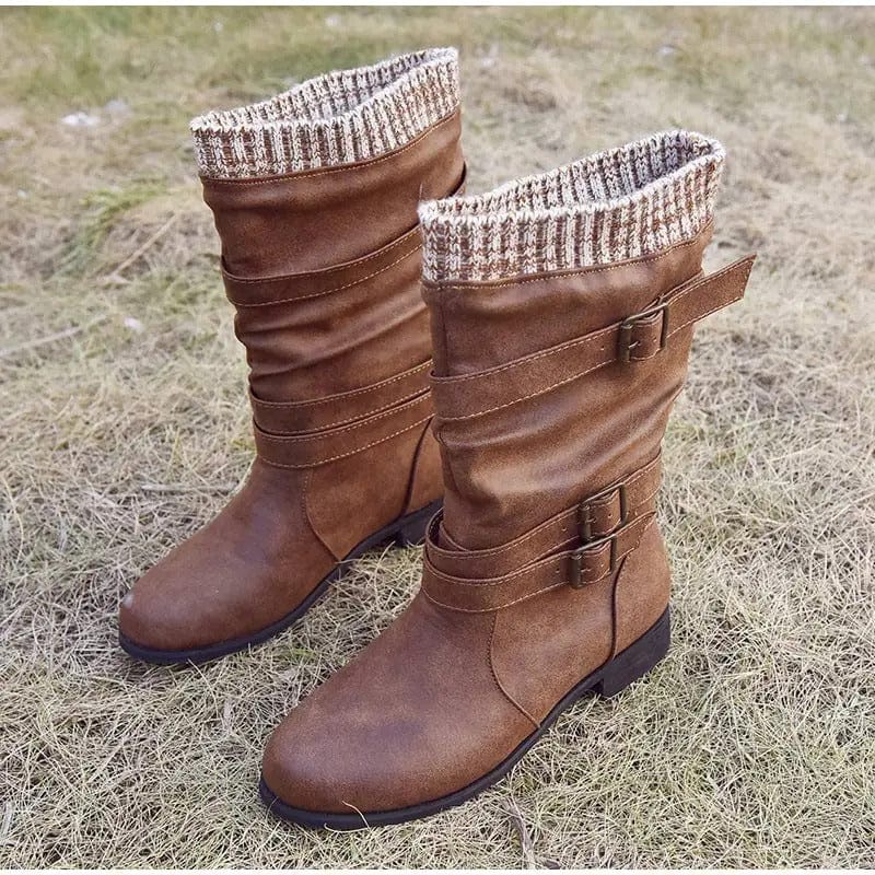 EP | Bottes en tricot rétro jusqu'à mi-mollet