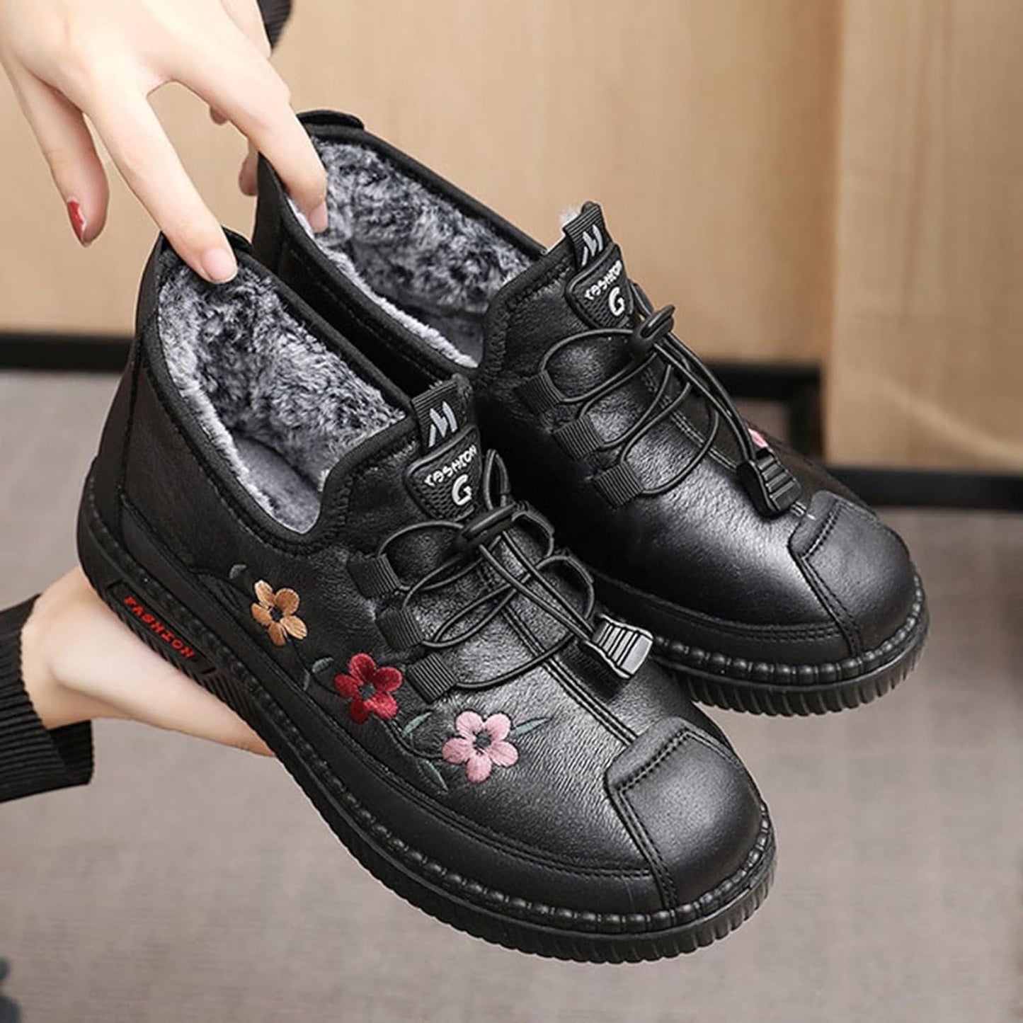 EP | Chaussures de sport d'hiver pour femmes en peluche épaisse
