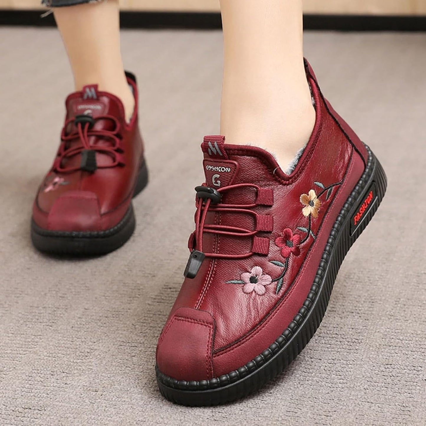 EP | Chaussures de sport d'hiver pour femmes en peluche épaisse