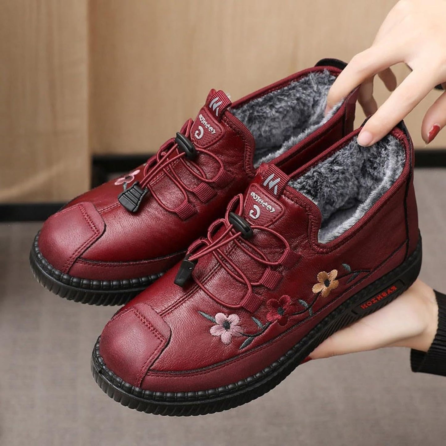 EP | Chaussures de sport d'hiver pour femmes en peluche épaisse