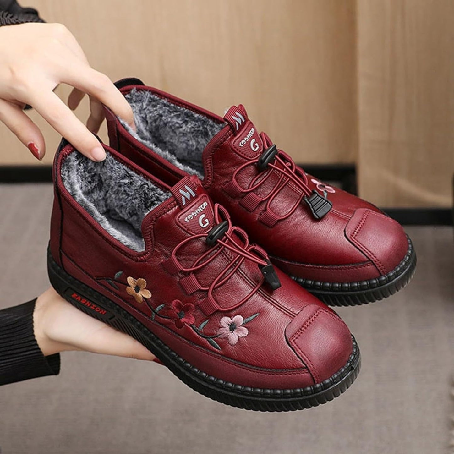 EP | Chaussures de sport d'hiver pour femmes en peluche épaisse
