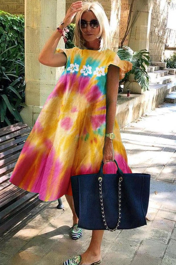 ND | Magnifique robe évasée avec un imprimé mignon