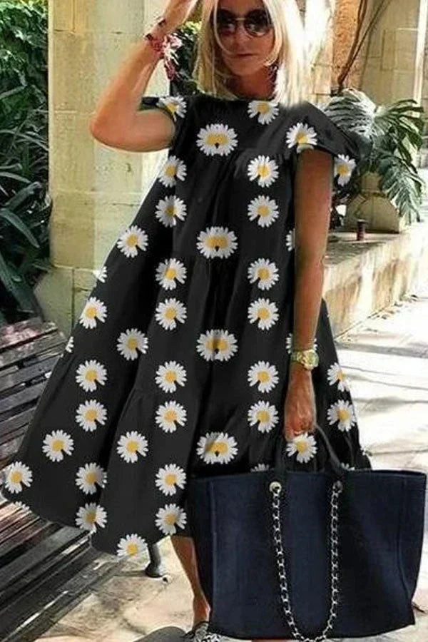 ND | Magnifique robe évasée avec un imprimé mignon