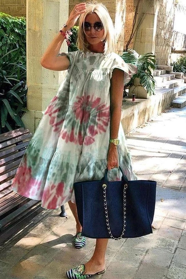 ND | Magnifique robe évasée avec un imprimé mignon