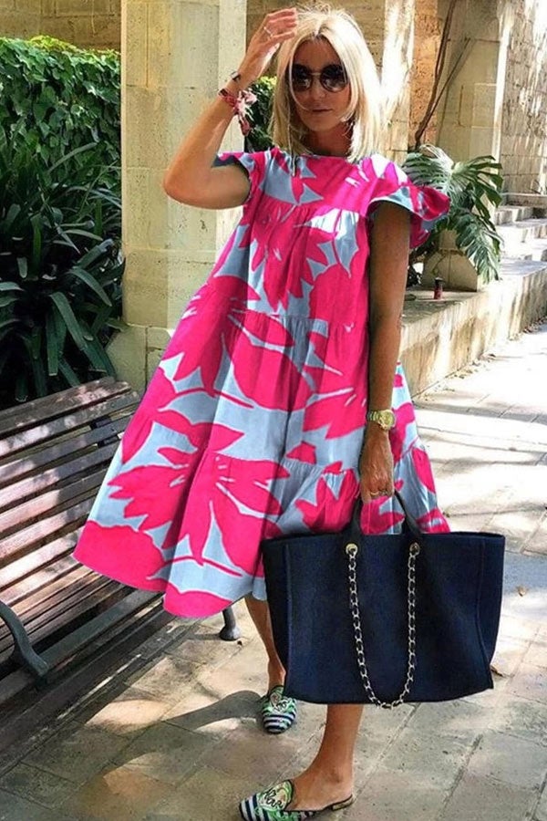 ND | Magnifique robe évasée avec un imprimé mignon
