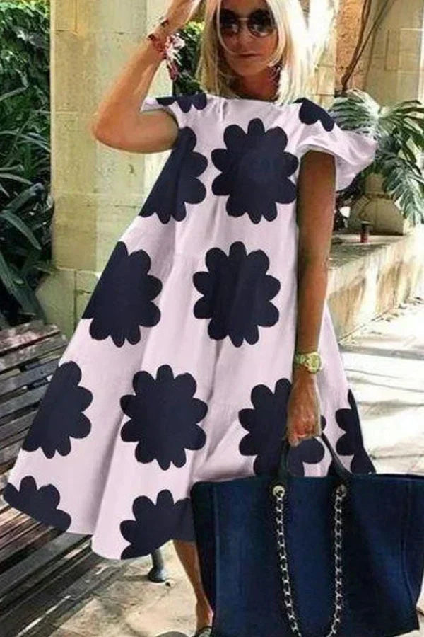 ND | Magnifique robe évasée avec un imprimé mignon
