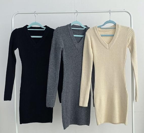 EP | Robe courte crochetée avec décolleté en V