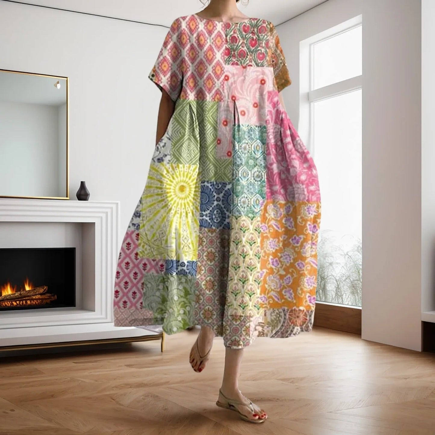 EP | Maxi robe à fleurs en vrac