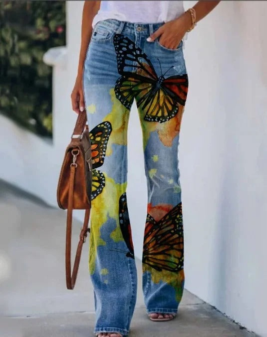 EP | Pantalon imprimé taille haute