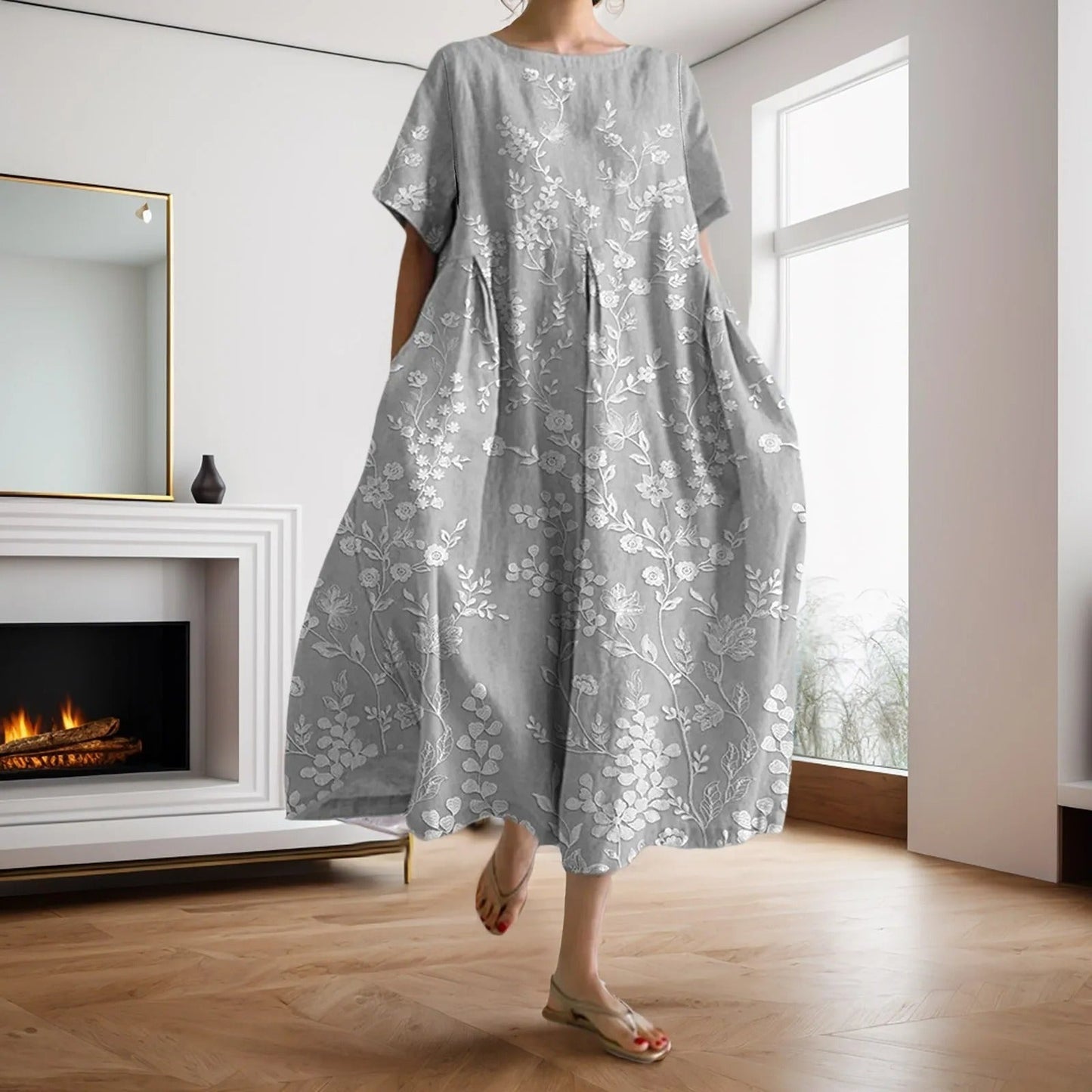 EP | Maxi robe à fleurs en vrac
