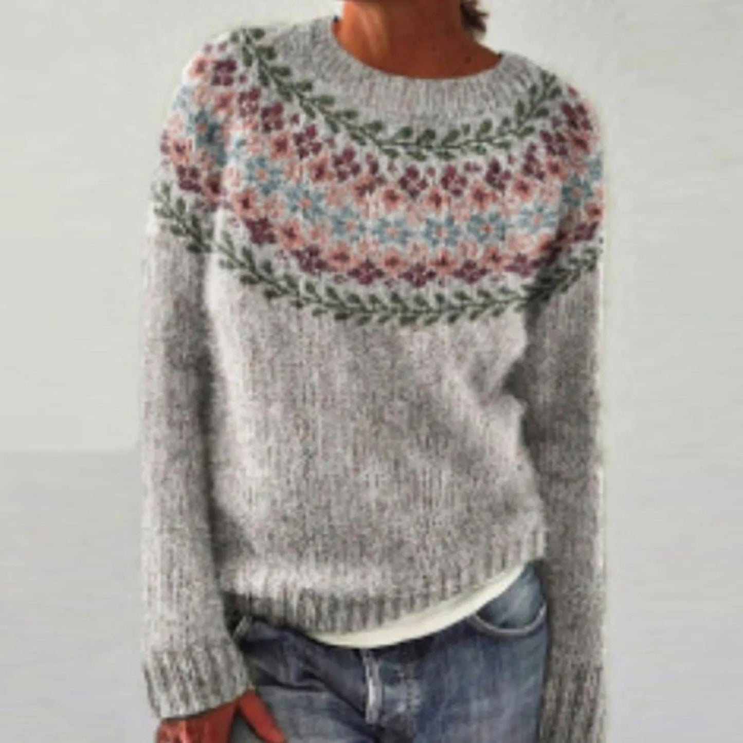 EP | pull en maille color block avec manches rayées