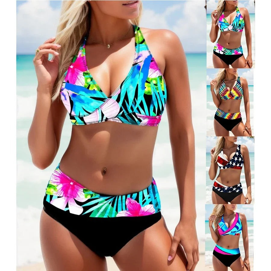 EP | Bikini multicolore avec bandes latérales