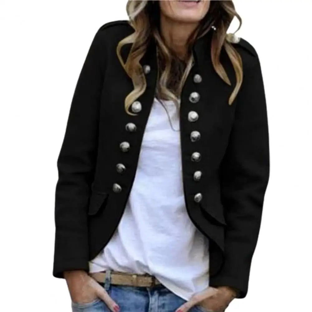 EP | Veste de costume sur mesure élégante à col montant