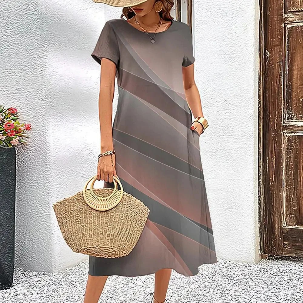 EP | Robe midi imprimée