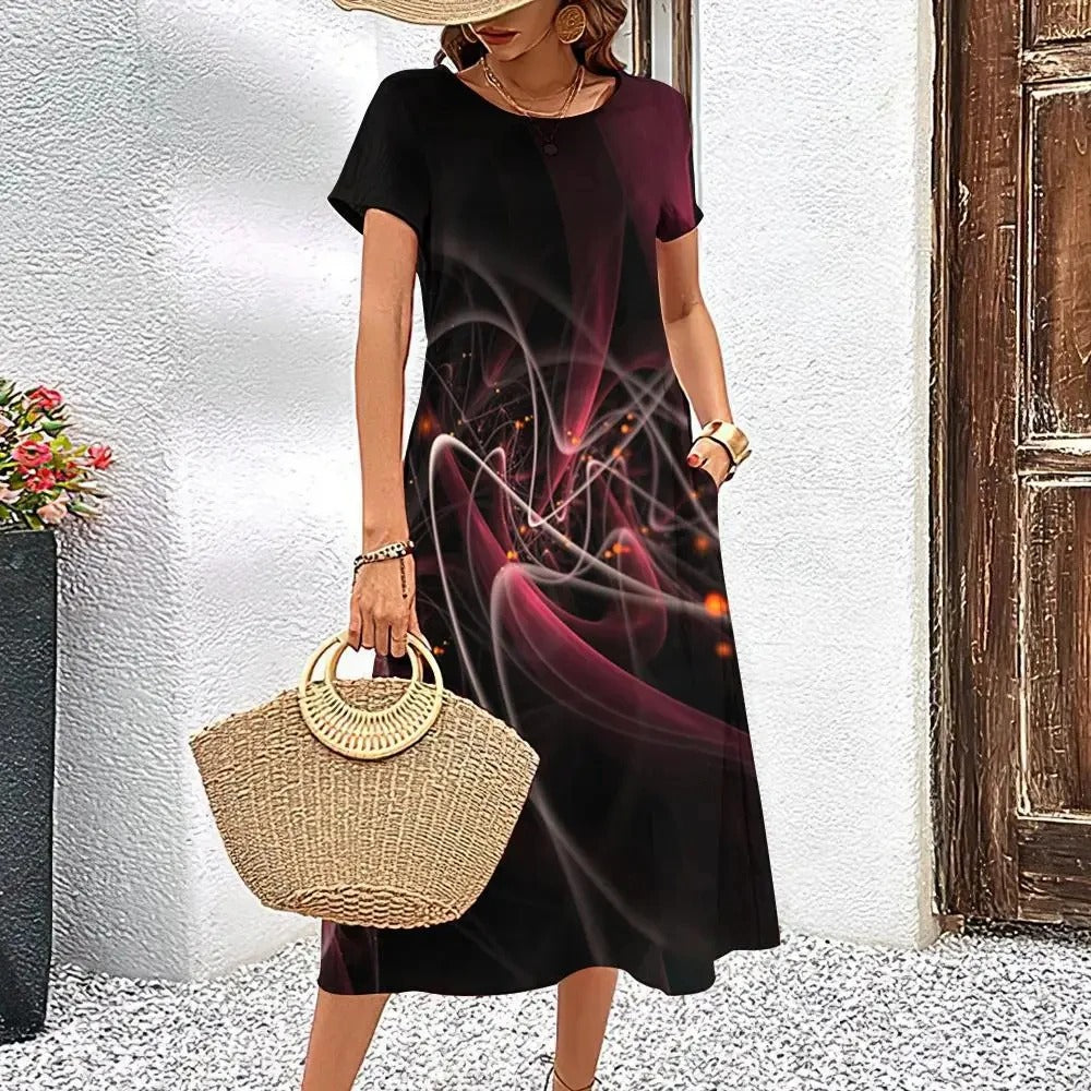 EP | Robe midi imprimée