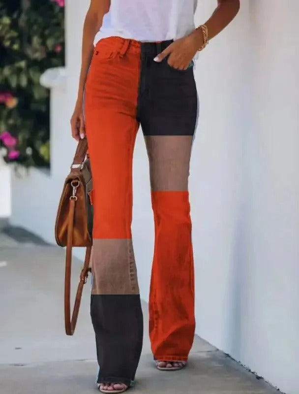 EP | Pantalon imprimé taille haute