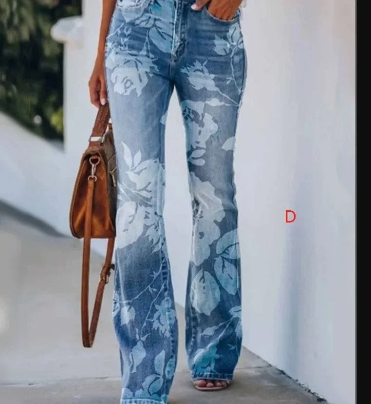 EP | Pantalon imprimé taille haute