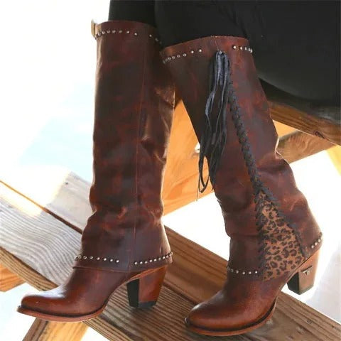EP | Bottes boho western à hauteur de genou