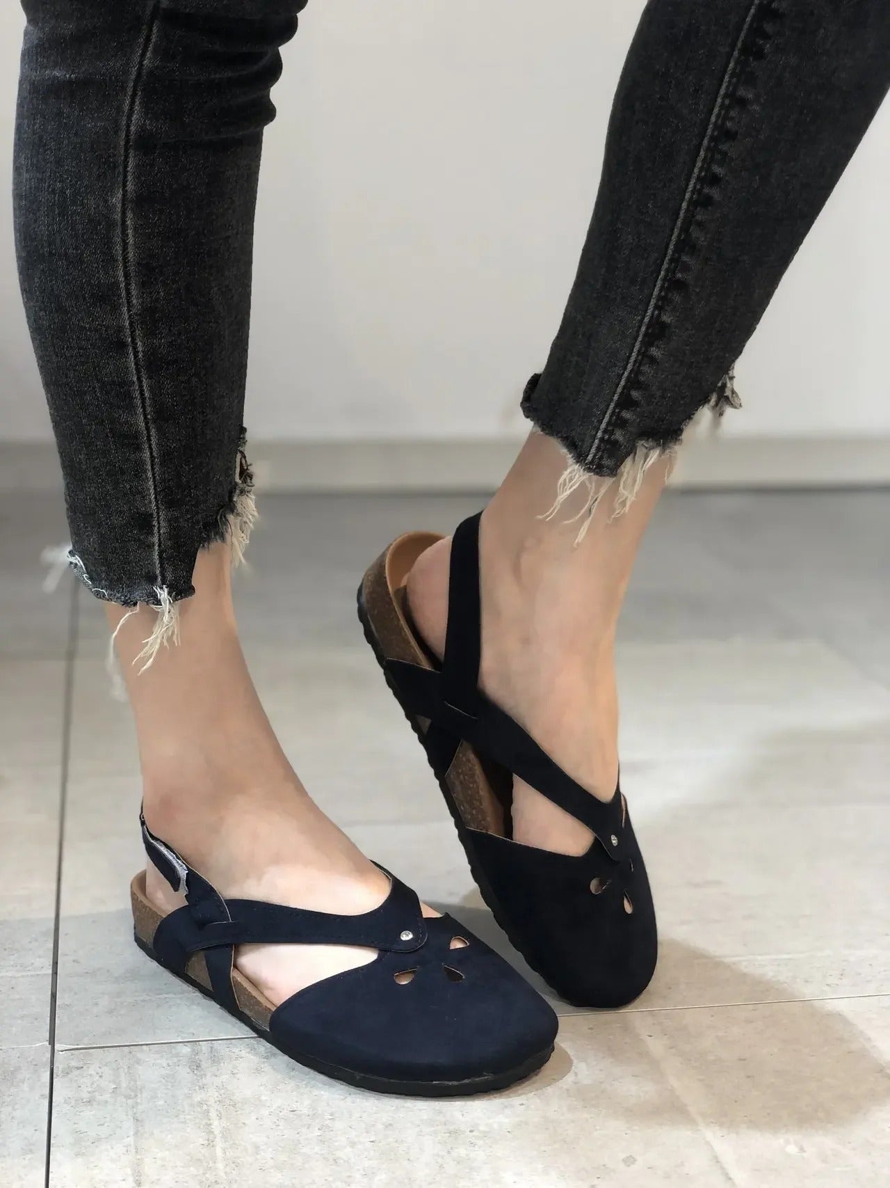 EP | Sandales avec lanière sling-back