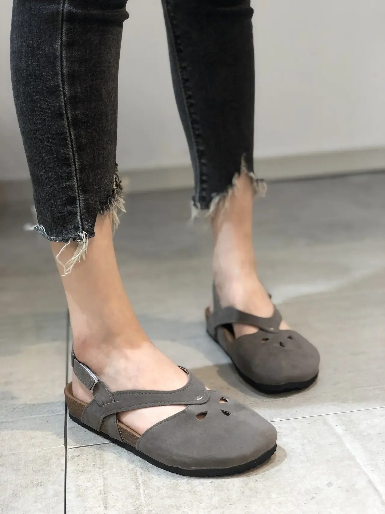 EP | Sandales avec lanière sling-back