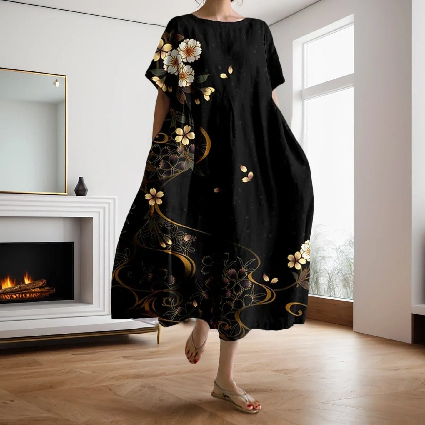 EP | Maxi robe à fleurs en vrac