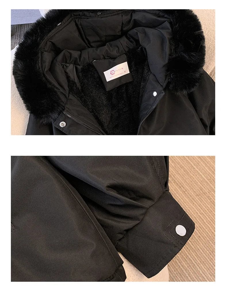 EP | Veste décontractée avec col en fausse fourrure