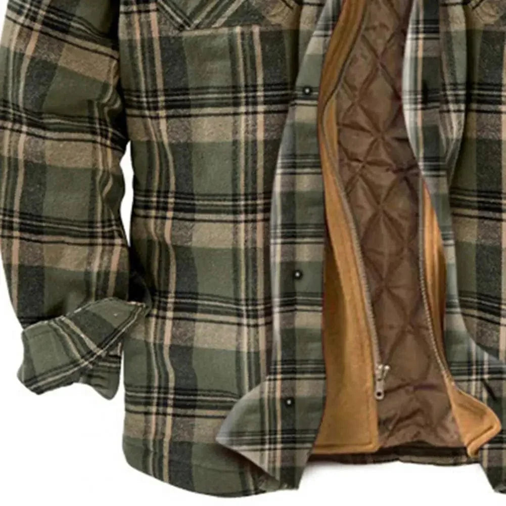 EP | Veste à capuche en flanelle de coton