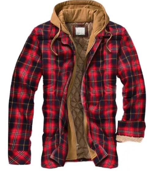 EP | Veste à capuche en flanelle de coton