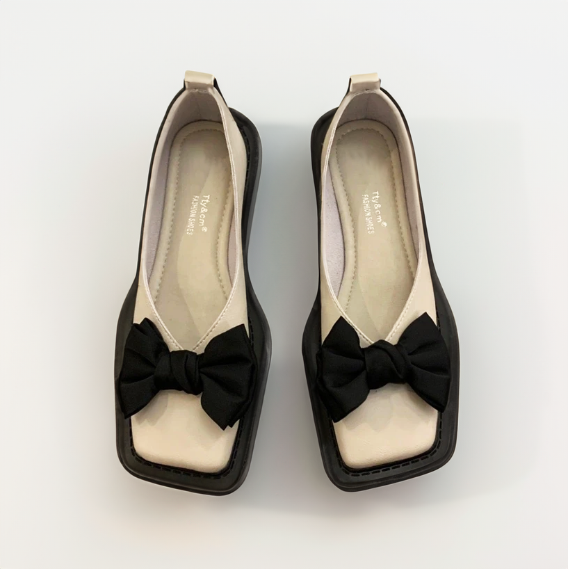 ND | orteil carré bouche plate loafers femmes loafers