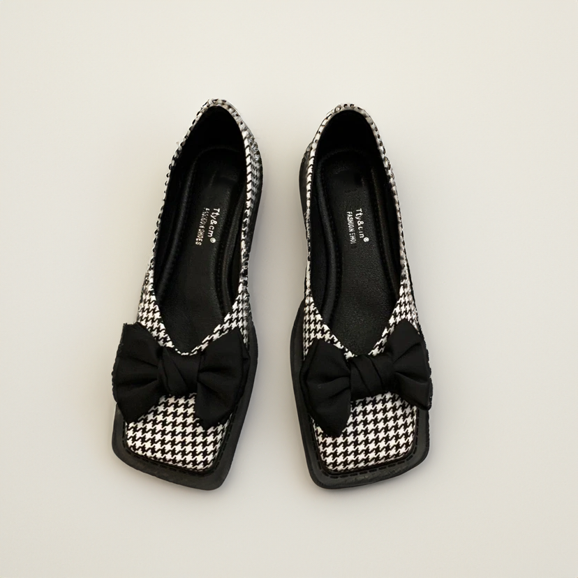 ND | orteil carré bouche plate loafers femmes loafers