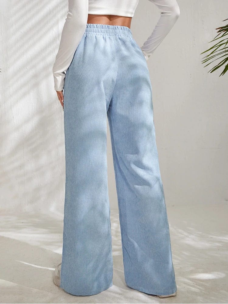 EP | Pantalon en velours côtelé avec braguette latérale