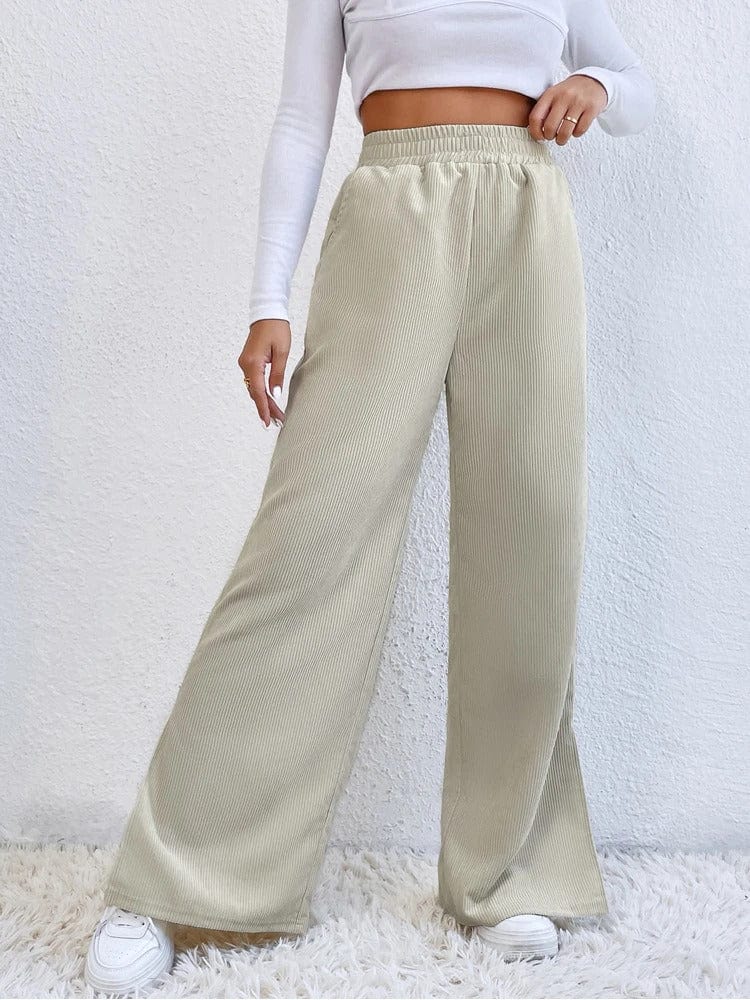 EP | Pantalon en velours côtelé avec braguette latérale