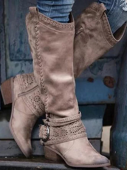 ND | Bottes boho western à hauteur de genou