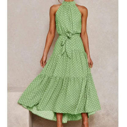 ND | Loisirs Halter Dot Robes longues