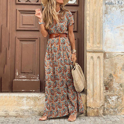ND | Maxi-robe boho avec fente