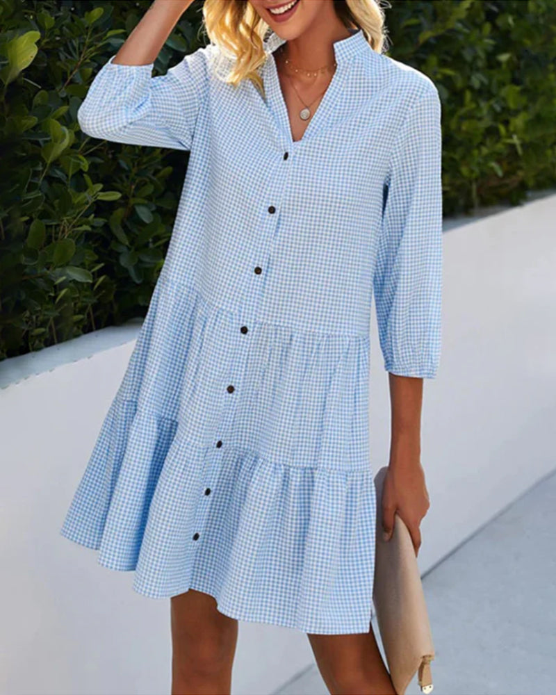 EP | robe chemise bleue