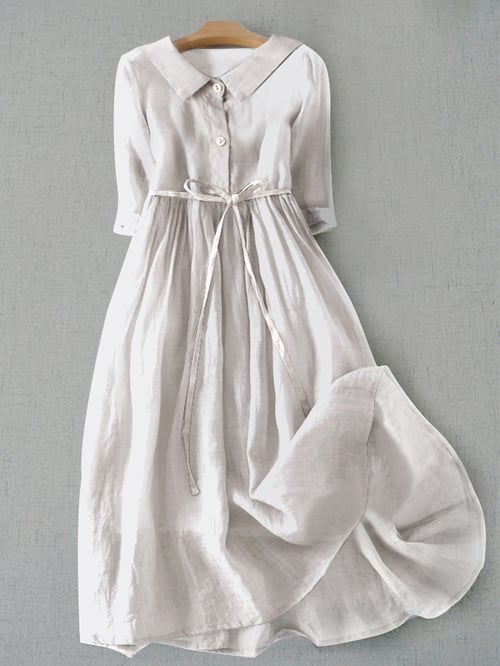 ND | Robe en coton d'une simplicité littéraire