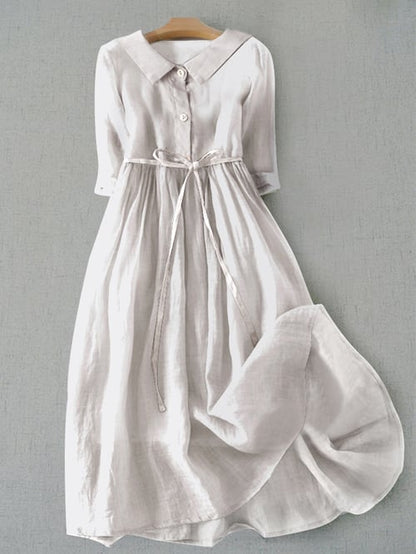 ND | Robe en coton d'une simplicité littéraire