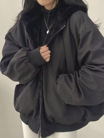 ND | Veste à capuche douillette avec doublure en polaire grande taille