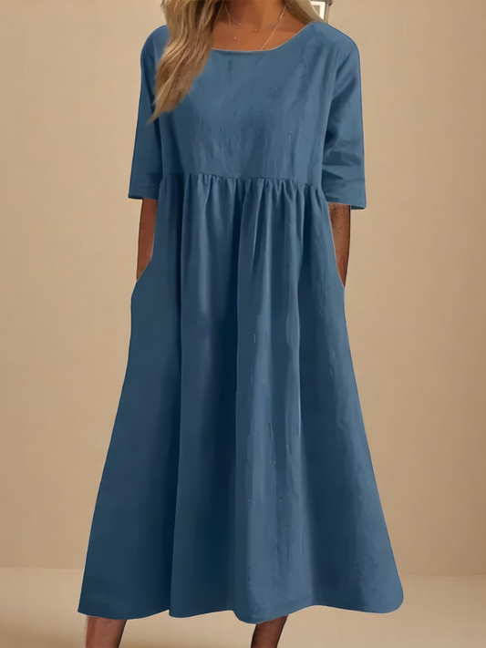 EP | GRACE �� ROBE MIDI FLUIDE LUMIÈRE DU JOUR