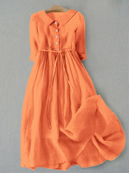 ND | Robe en coton d'une simplicité littéraire