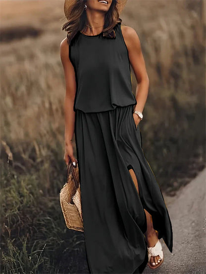 EP | robe maxi unie pour femmes