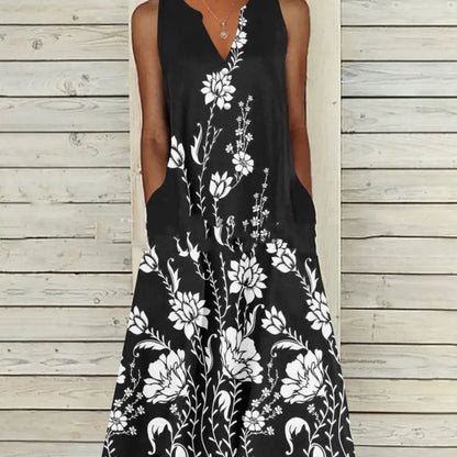 ND | Robe maxi sans manches