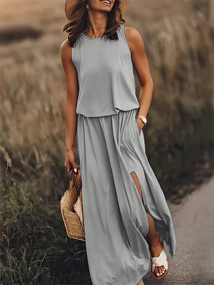 EP | robe maxi unie pour femmes