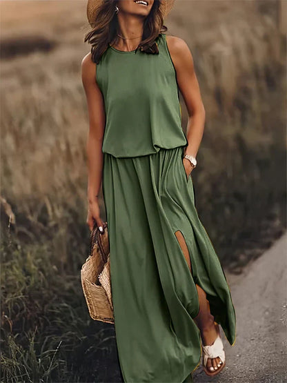 EP | robe maxi unie pour femmes