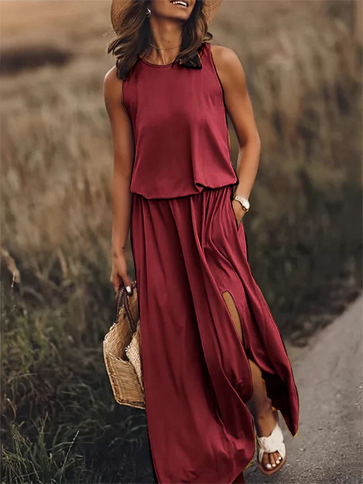 EP | robe maxi unie pour femmes