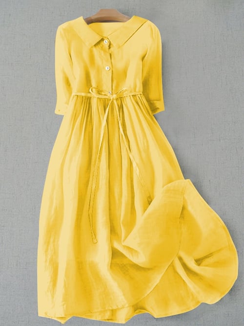 ND | Robe en coton d'une simplicité littéraire