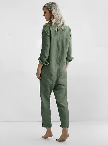 ND | Jumpsuit à manches longues avec boutons et poches