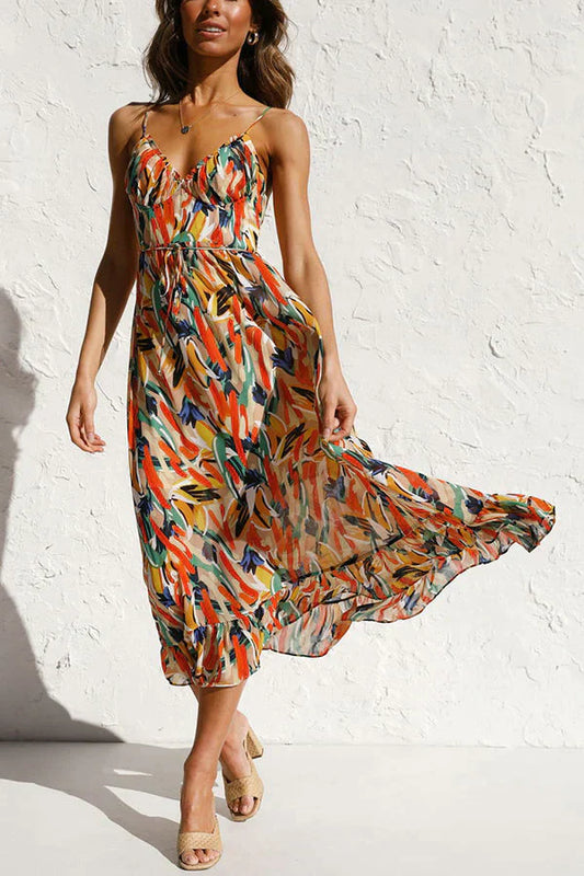 EP | Robe midi imprimée