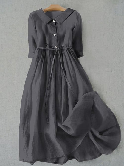 ND | Robe en coton d'une simplicité littéraire